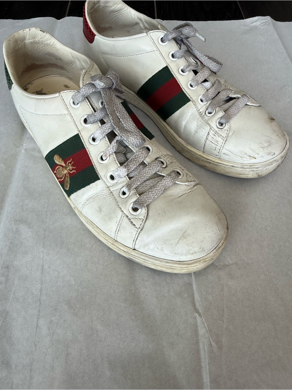 Well-loved Gucci Ace sneakers